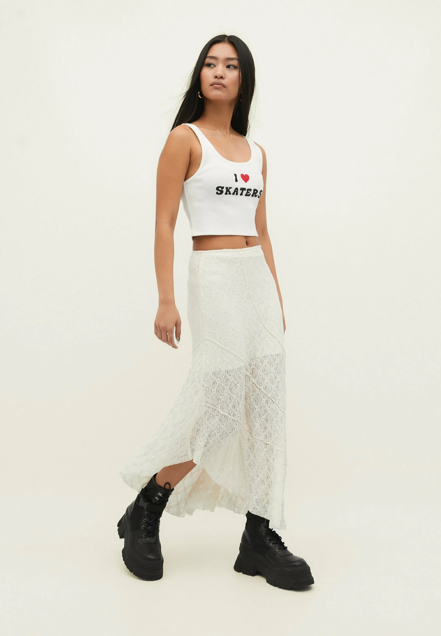 Stradivarius Asymmetric Gonna LungaWhite Donna Gonne STH21B0I8-A11 4 Stradivarius Asymmetric Gonna LungaWhite Donna Gonne STH21B0I8-A11 - immagine 2