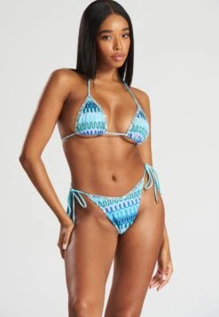 South Beach Sets Ocean CrochetBikiniBlue Donna Moda Mare SOH81L01K-K11