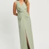 MarinoVestito LungoSage Green Donna Vestiti CFZ21C016-M11