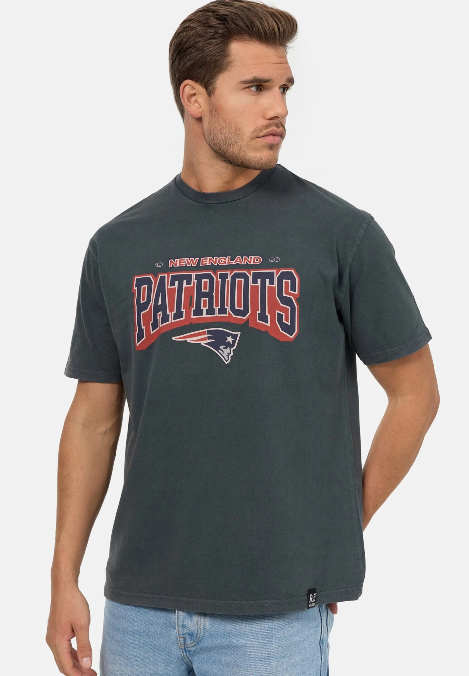 Nfl Patriots 17 Washed - T-Shirt Con Stampa - Black 3 Nfl Patriots 17 Washed - T-Shirt Con Stampa - Black