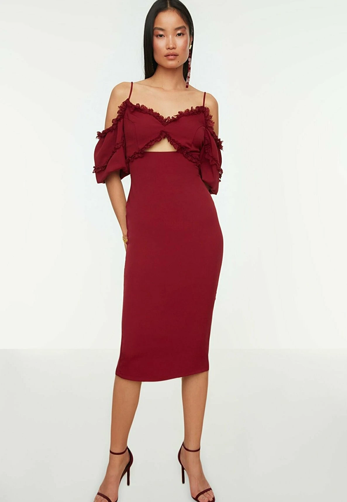 Trendyol Tprss20El0015Vestito ElegantePurple Donna Vestiti TRU21C0DN-I11 7 Trendyol Tprss20El0015Vestito ElegantePurple Donna Vestiti TRU21C0DN-I11 - immagine 5