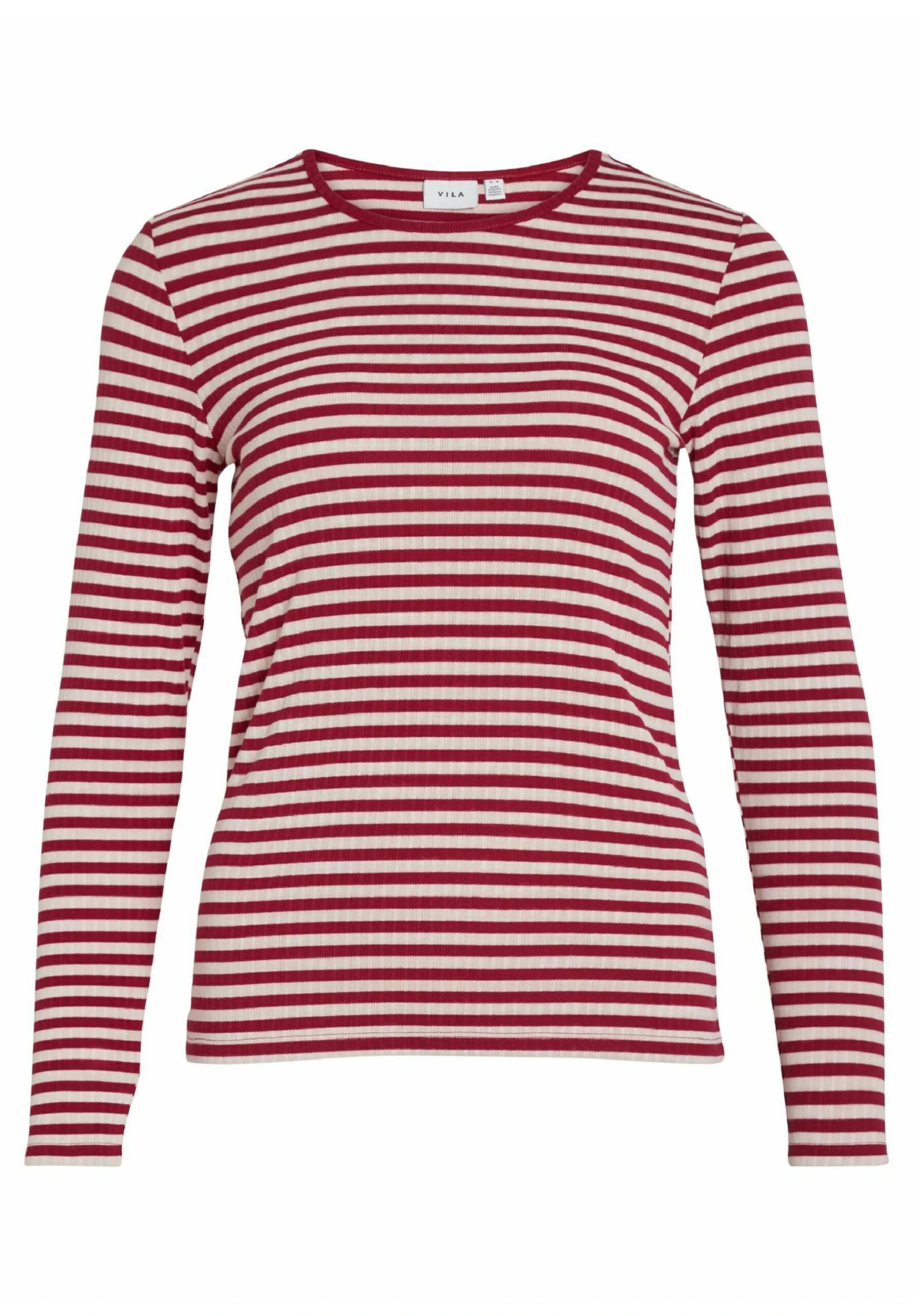 Vila Mit Langen Ärmeln GestreiftesMaglietta A Manica LungaBeet Red Donna T-shirt E Top V1021D1F8-G11 7 Vila Mit Langen Ärmeln GestreiftesMaglietta A Manica LungaBeet Red Donna T-shirt E Top V1021D1F8-G11 - immagine 5