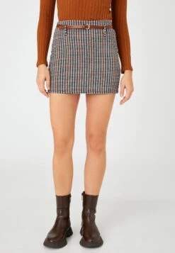 Koton Aslihan Malbora X-Waist Detail Slim Fit - Minigonna - Brown 9 Koton Aslihan Malbora X-Waist Detail Slim Fit - Minigonna - Brown -Vendite ONLY 16b47987425741f7b96926c8991311f6