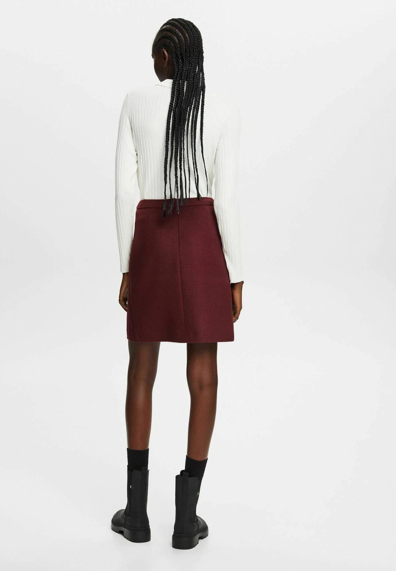 ESPRIT Regular Fit - Minigonna - Aubergine 5 ESPRIT Regular Fit - Minigonna - Aubergine - immagine 3