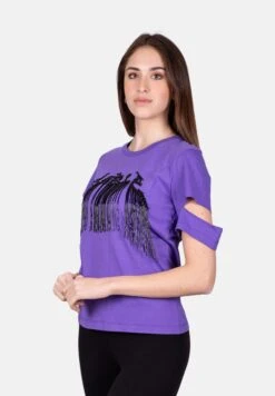Con Strass Pendenti T-Shirt Con StampaViola Donna T-shirt E Top GAQ21D030-I11 -Vendite ONLY 17eeb7bae0f94eb685a46cc5aa237f7c