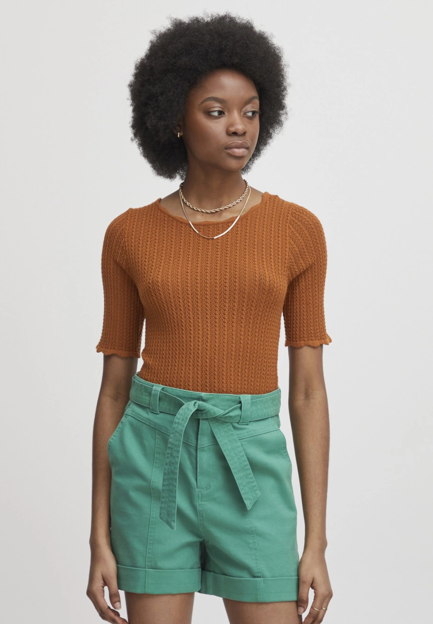 Irfanto S20117986T-Shirt Con StampaCaramel Café Donna T-shirt E Top ATX21D003-O11 3 Irfanto S20117986T-Shirt Con StampaCaramel Café Donna T-shirt E Top ATX21D003-O11