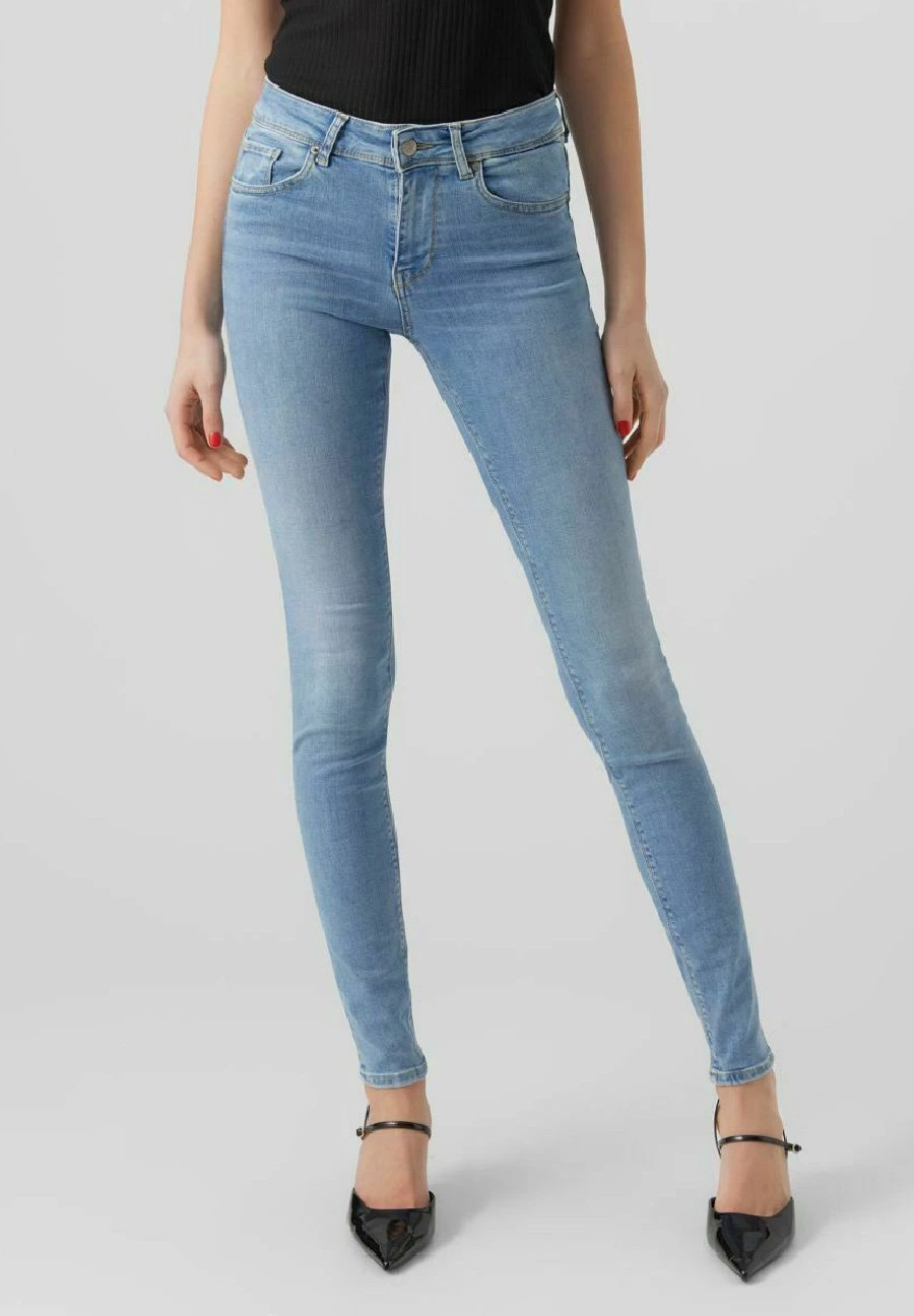 Vero Moda Jeans Slim FitLight Blue Denim Donna Jeans VE121N134-K11 3 Vero Moda Jeans Slim FitLight Blue Denim Donna Jeans VE121N134-K11