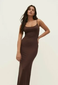 Stradivarius Fitted- Vestito Lungo - Brown 11 Stradivarius Fitted- Vestito Lungo - Brown -Vendite ONLY 1fa5f95603cc412fb498886f3a628118