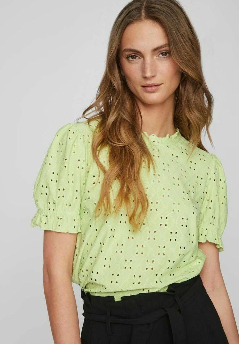 Vila Flounce T-Shirt Con StampaLettuce Green Donna T-shirt E Top V1021E1RK-M11 6 Vila Flounce T-Shirt Con StampaLettuce Green Donna T-shirt E Top V1021E1RK-M11 - immagine 4
