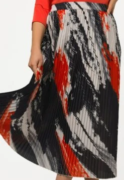 Ulla Popken Pinselstriche Elastikbund - Gonna A Campana - Red 9 Ulla Popken Pinselstriche Elastikbund - Gonna A Campana - Red -Vendite ONLY 2f685618a8ac4ae999c7634ae35b67ca