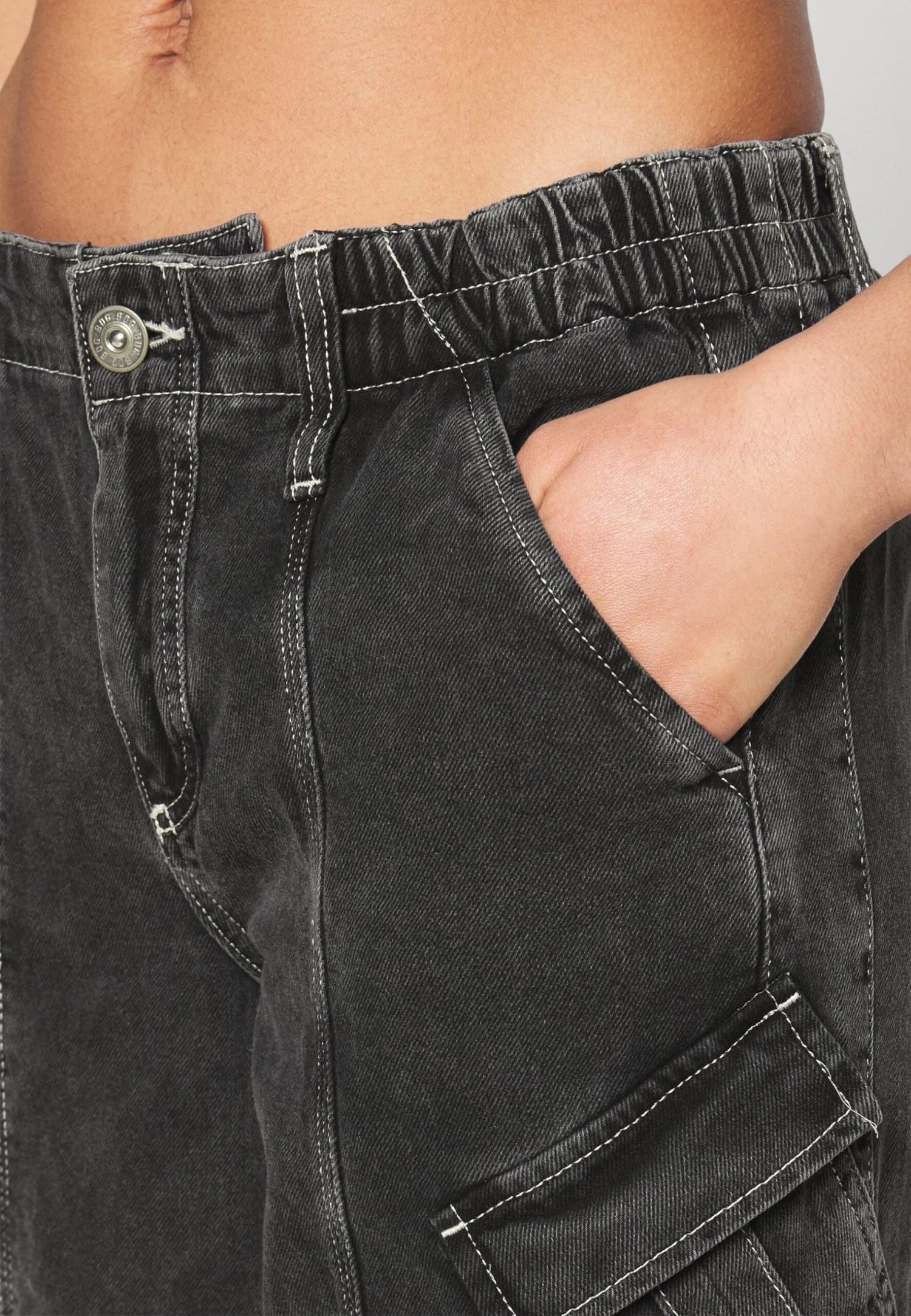 BDG Urban Outfitters Zip OffJeans BaggyWashed Black Donna Jeans QX721N0A5-Q11 9 BDG Urban Outfitters Zip OffJeans BaggyWashed Black Donna Jeans QX721N0A5-Q11 - immagine 7