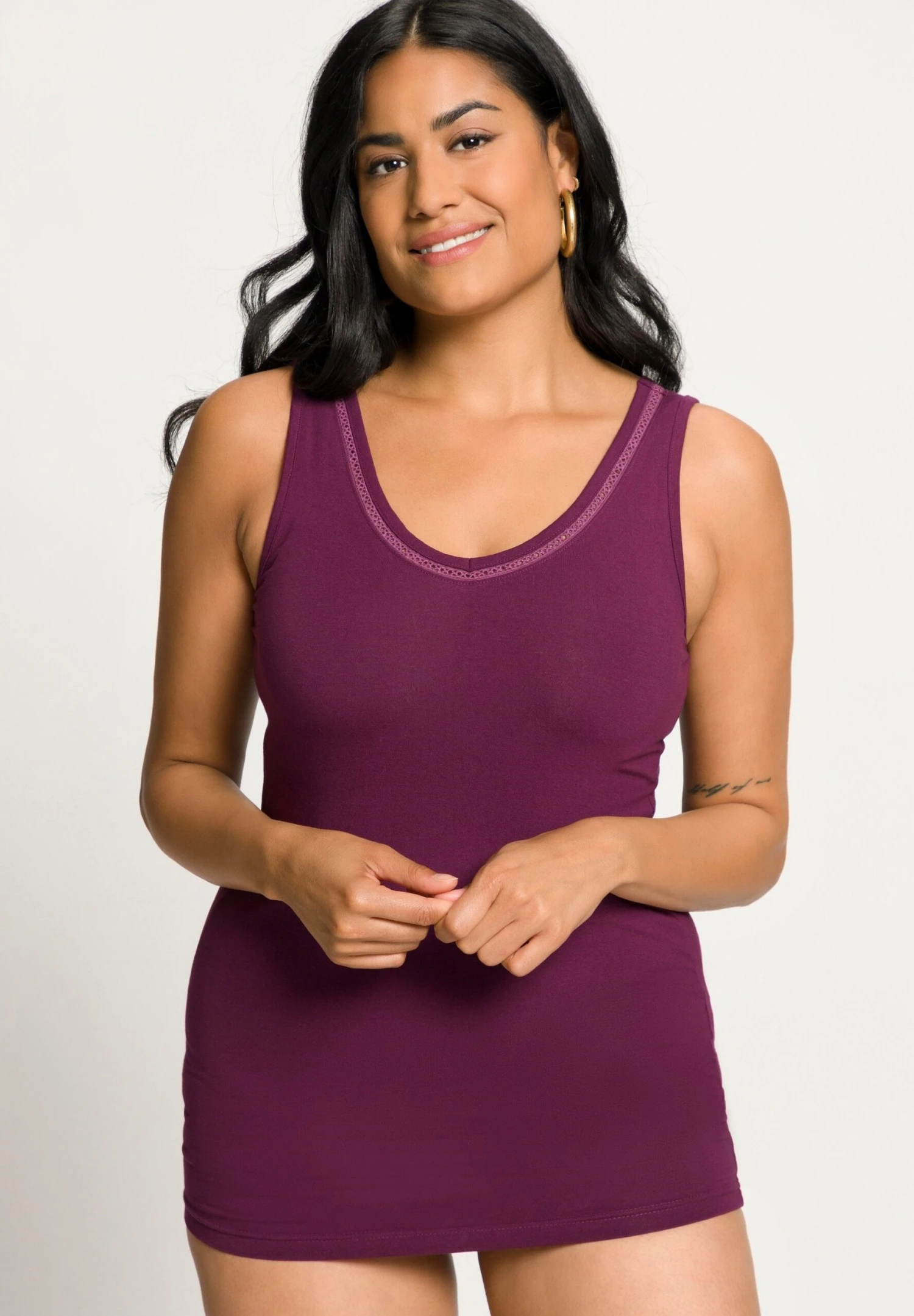 Ulla Popken TopPlum Donna T-shirt E Top UP121D24H-I11 6 Ulla Popken TopPlum Donna T-shirt E Top UP121D24H-I11 - immagine 4