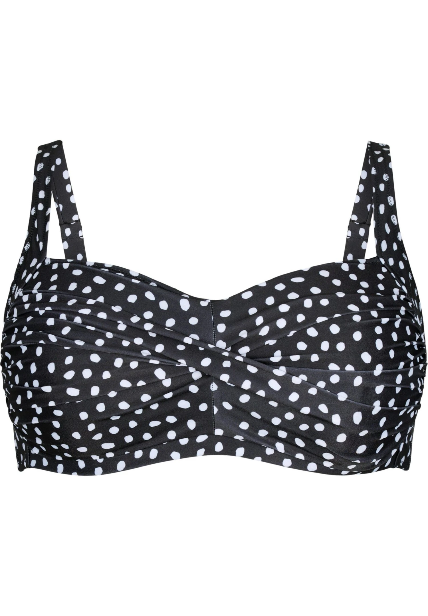 Zizzi Bedrucktes Bikini Pezzo SopraBlack White Dot Donna Moda Mare Z1781J03I-Q11 3 Zizzi Bedrucktes Bikini Pezzo SopraBlack White Dot Donna Moda Mare Z1781J03I-Q11