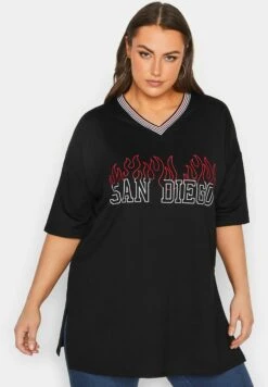 San Diego Slogan T-Shirt Con StampaBlack Donna T-shirt E Top YOD21D0WA-Q11