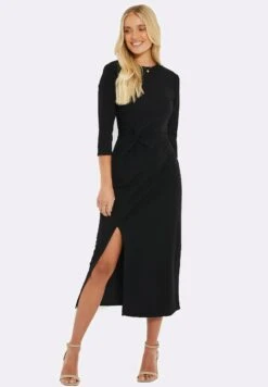 Threadbare Wafer- Vestito Di Maglina - Black -Vendite ONLY 3c690988815143a2ac040ea32900998b