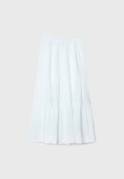 Stradivarius Buttoned Peasant Gonna LungaWhite Donna Gonne STH21B0IY-A11 -Vendite ONLY 417d02a97b604e66875229c93fd42823