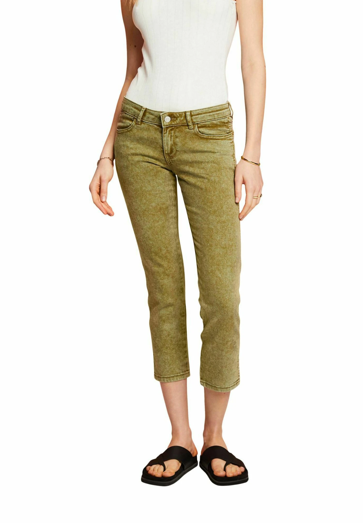 Edc By Esprit Jeans Slim Fit - Pistachio Green 3 Edc By Esprit Jeans Slim Fit - Pistachio Green