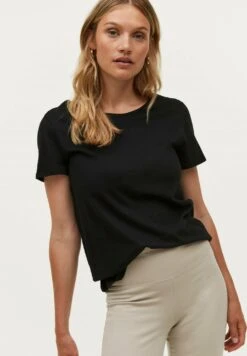 T-Shirt BasicSchwarz Donna T-shirt E Top E0R21D02T-Q11
