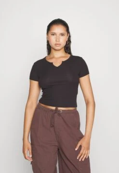 Even&Odd 2 PackT-Shirt BasicBlack/Purple Donna T-shirt E Top EV421D24U-Q11 -Vendite ONLY 469fe43dcfca4439b40cb7dde799f32b