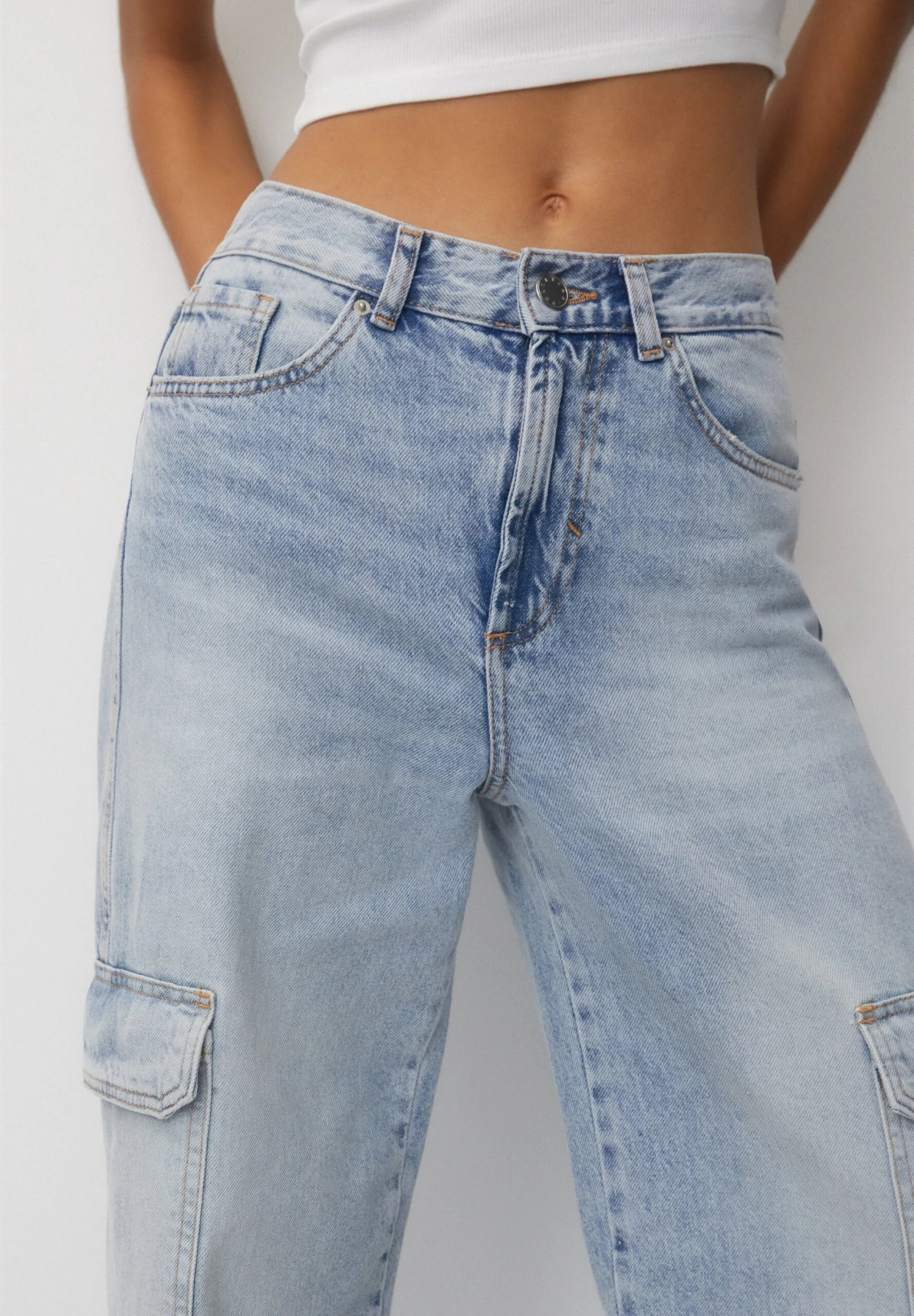 PULL & BEAR Jeans A SigarettaBlue Denim Donna Jeans PUC21N0M0-K11 7 PULL & BEAR Jeans A SigarettaBlue Denim Donna Jeans PUC21N0M0-K11 - immagine 5