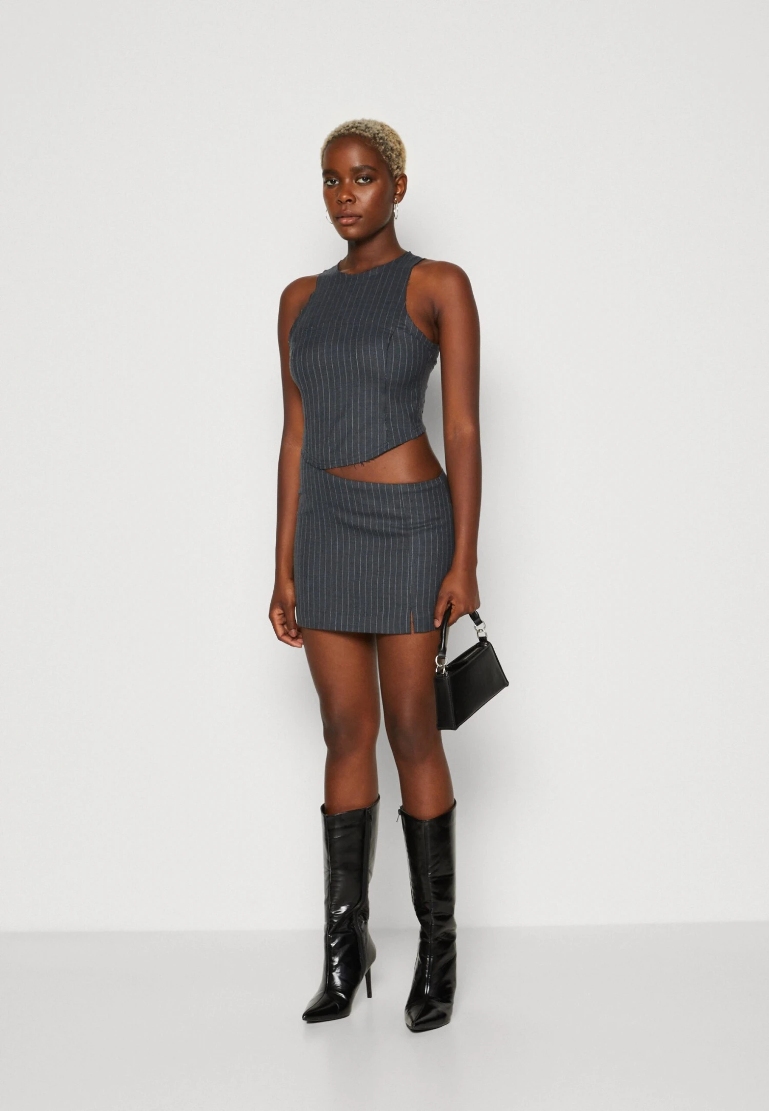 BEC + BRIDGE Jesse Cut Out Mini DressVestito EleganteCharcoal Donna Vestiti BEU21C06N-K11 4 BEC + BRIDGE Jesse Cut Out Mini DressVestito EleganteCharcoal Donna Vestiti BEU21C06N-K11 - immagine 2