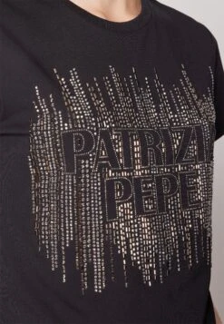 Patrizia Pepe MagliaT-Shirt Con StampaNero Donna T-shirt E Top P1421D092-Q11 -Vendite ONLY 52b4b99cefe742d4b87389e58e5e2cb0