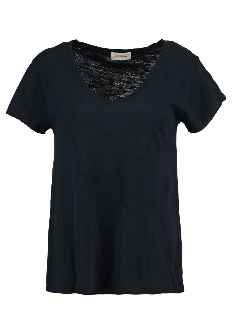 American Vintage Jacksonville V Neck TeeT-Shirt BasicNavy Donna T-shirt E Top AM221D06D-K12 6 American Vintage Jacksonville V Neck TeeT-Shirt BasicNavy Donna T-shirt E Top AM221D06D-K12 - immagine 4