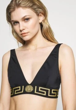 Versace Triangolo Mare DonnaBikini Pezzo SopraNero Donna Moda Mare 1VE81J006-Q11 -Vendite ONLY 54fc9ec252724071a302633faab3c59f