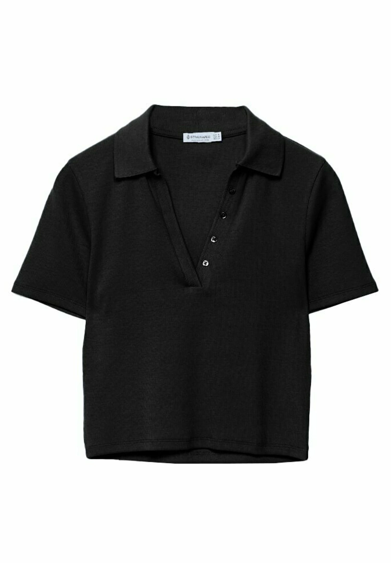 Stradivarius With Buttons PoloBlack Donna T-shirt E Top STH21D1HP-Q11 7 Stradivarius With Buttons PoloBlack Donna T-shirt E Top STH21D1HP-Q11 - immagine 5