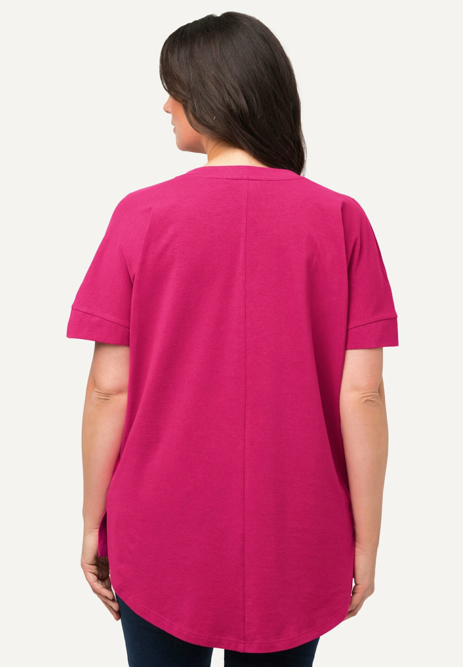 Ulla Popken T-Shirt Con StampaFuchsia Roze Donna T-shirt E Top UP121D2DU-J11 4 Ulla Popken T-Shirt Con StampaFuchsia Roze Donna T-shirt E Top UP121D2DU-J11 - immagine 2