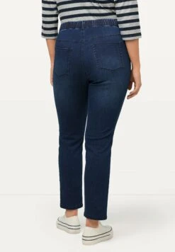 Ulla Popken Sienna ElastikbundJeans Slim FitDark Blue Denim Donna Jeans UP121N0BB-K11 -Vendite ONLY 62625f71efea475cbab3e92a07283efc