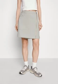 Calvin Klein Jeans Wrap Zipped Skirt - Minigonna - Eggshell