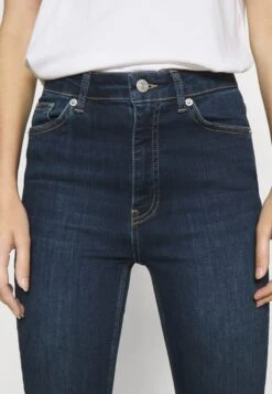 NA-KD Skinny High Waist Open HemJeans Skinny FitDark Blue Donna Jeans NAA21N01J-K11 -Vendite ONLY 64b97aad272a448a884f48b7cf6212fb