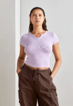 Even&Odd 2 PackT-Shirt BasicBlack/Purple Donna T-shirt E Top EV421D24U-Q11 -Vendite ONLY 64f2a2997dbf4c42ac9a0c8582256a1c