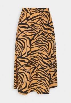 Pieces Pcnadine Midi Skirt Gonna A PiegheBiscuit/Zebra Donna Gonne PE321B0I1-B11 -Vendite ONLY 666e4cdb0577434db8acf5bb29dae417