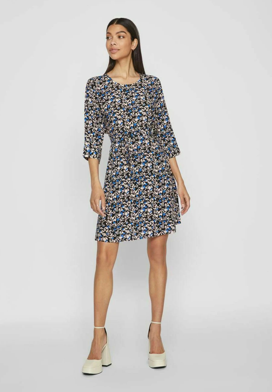 Vila Vicelina O Neck 3/4 DressVestito EstivoLapis Blue Donna Vestiti V1021C3TP-K11 4 Vila Vicelina O Neck 3/4 DressVestito EstivoLapis Blue Donna Vestiti V1021C3TP-K11 - immagine 2