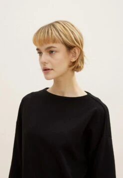 TOM TAILOR Denim Maglietta A Manica LungaDeep Black Donna T-shirt E Top TO721D12H-Q11 -Vendite ONLY 6b503c81b7164acdabecb65bbec61e70