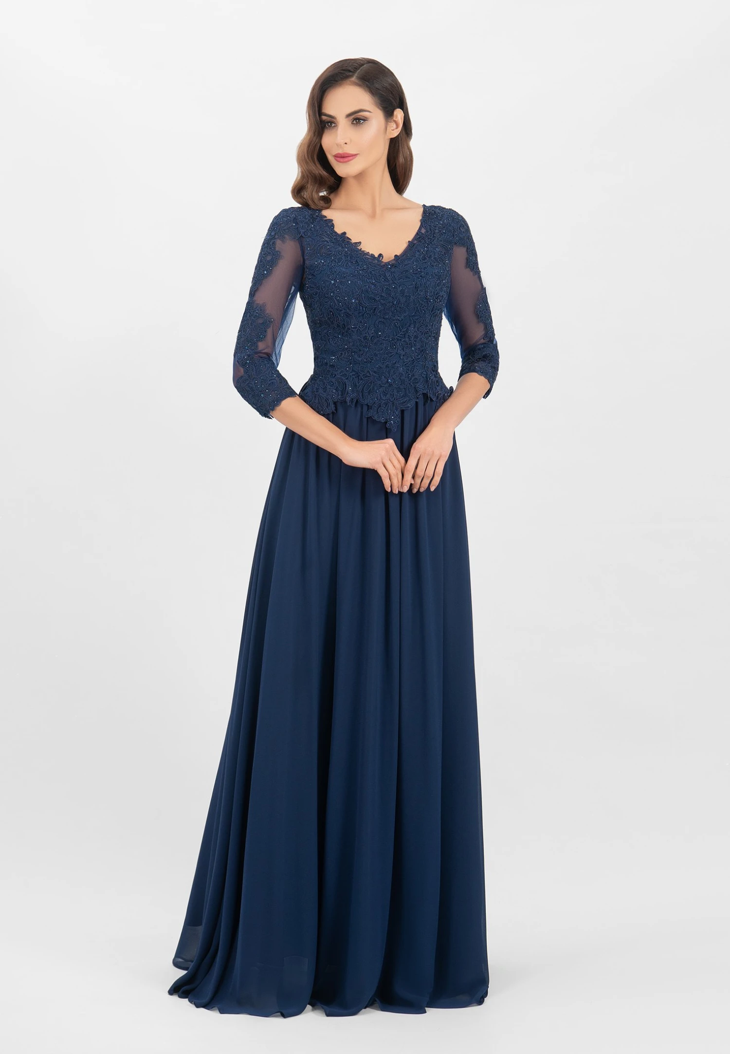 Nata EveningAbito Da SeraNavy Blue Donna Vestiti H5B21C01L-K11 3 Nata EveningAbito Da SeraNavy Blue Donna Vestiti H5B21C01L-K11