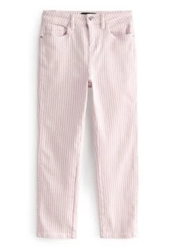 Next Cropped - Jeans A Sigaretta - Pink Stripe