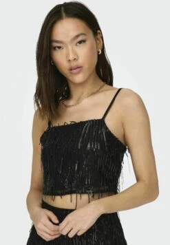 ONLY Ärmel Kurzes - Top - Black -Vendite ONLY 747f50bd8c09419c82353e13db00e34d