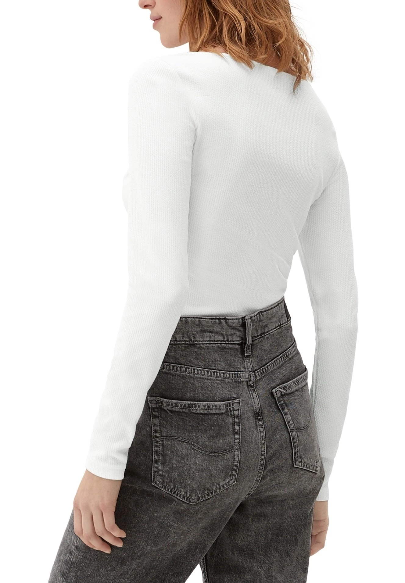 QS By S.Oliver Mit Cut-OutMaglietta A Manica LungaEcru Donna T-shirt E Top QS121D1AO-A11 8 QS By S.Oliver Mit Cut-OutMaglietta A Manica LungaEcru Donna T-shirt E Top QS121D1AO-A11 - immagine 6