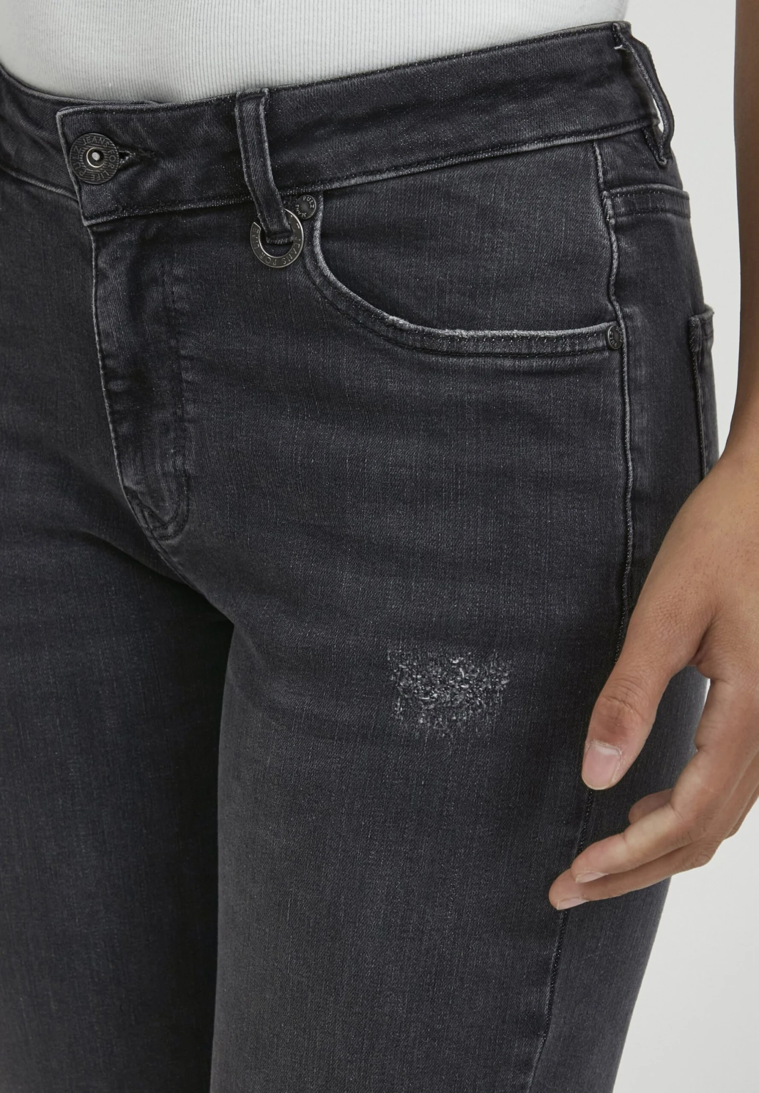 Pzemma - Jeans A Sigaretta - Grey Denim 6 Pzemma - Jeans A Sigaretta - Grey Denim - immagine 4