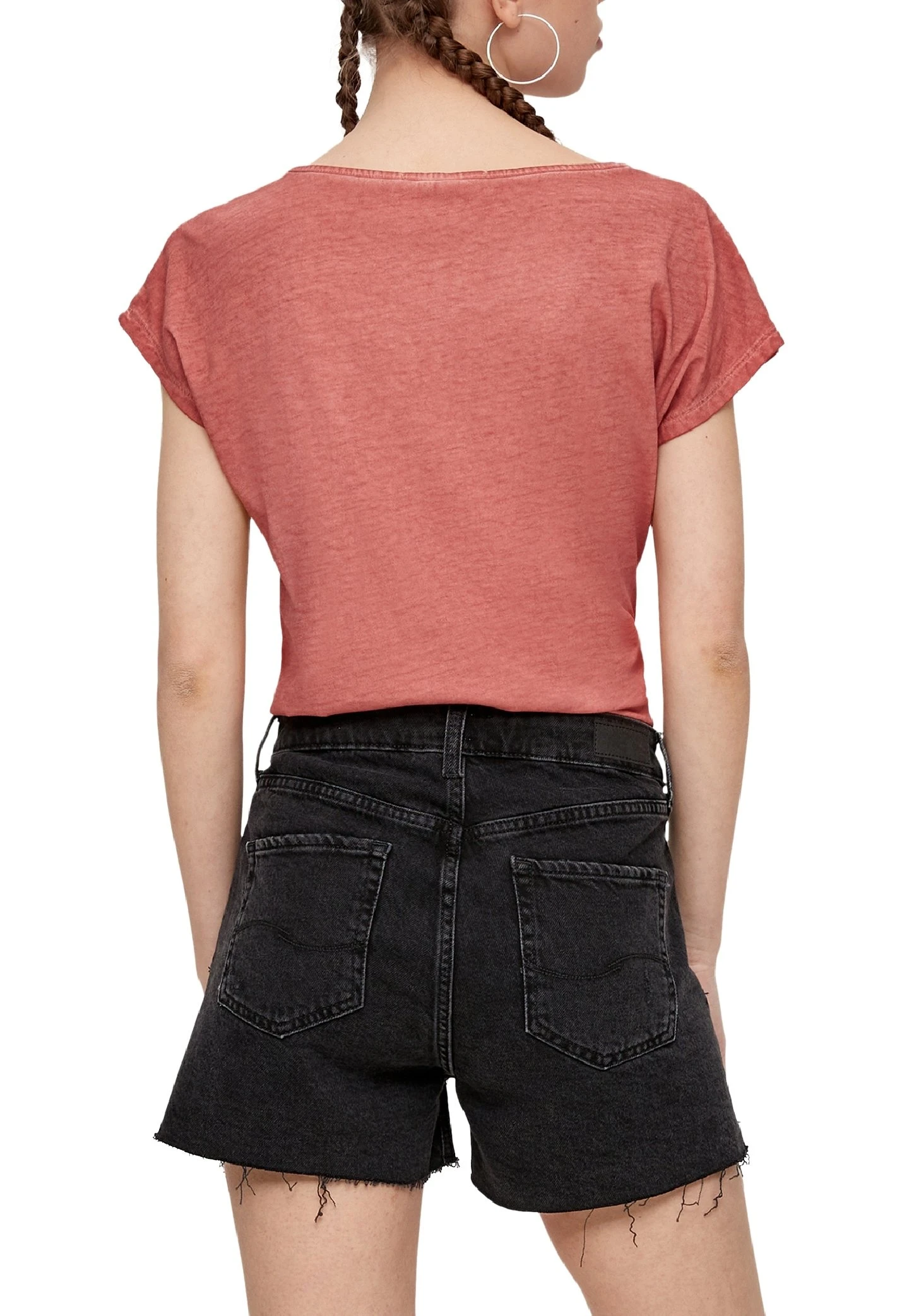 QS By S.Oliver À Effet Teint En Pièce - T-Shirt Basic - Papaya 5 QS By S.Oliver À Effet Teint En Pièce - T-Shirt Basic - Papaya - immagine 3