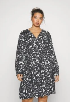 Vero Moda Curve Vmmarisol V-Neck Short DressVestito EstivoBlack Donna Vestiti VEE21C0KA-Q11