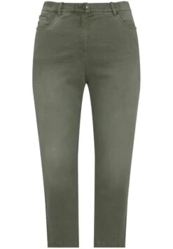 Ulla Popken Dyed MomJeans Slim FitReed Green Donna Jeans UP121N0AE-C11 -Vendite ONLY 7a449dd00e8147a6a295f58021a49dcc