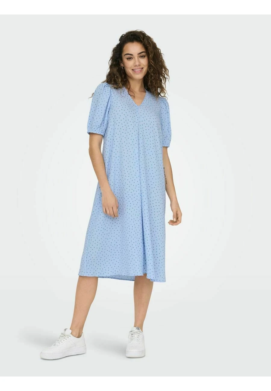 ONLY V-AusschnittVestito EstivoCashmere Blue Donna Vestiti ON321C3DK-K11 4 ONLY V-AusschnittVestito EstivoCashmere Blue Donna Vestiti ON321C3DK-K11 - immagine 2