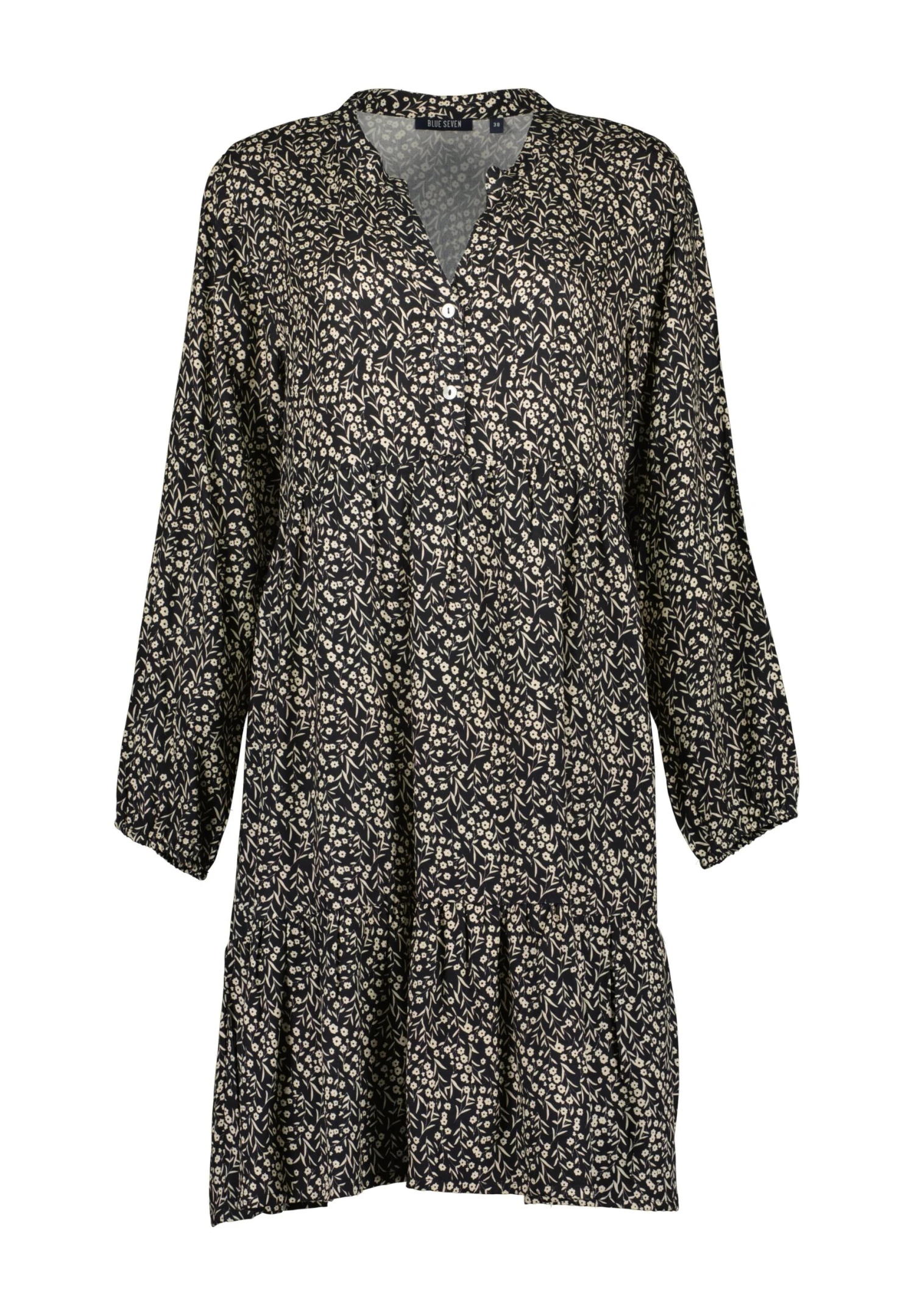 Blue Seven Henley Ausschnitt - Vestito Estivo - Schwarz 3 Blue Seven Henley Ausschnitt - Vestito Estivo - Schwarz