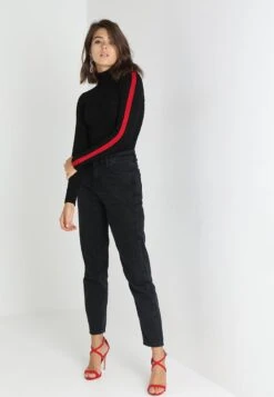 MORGAN MentoiMaglioneNoir/Rouge Donna T-shirt E Top M5921I0EF-Q11 -Vendite ONLY 7ca7e80a67cc45f595a6762a9ce06862