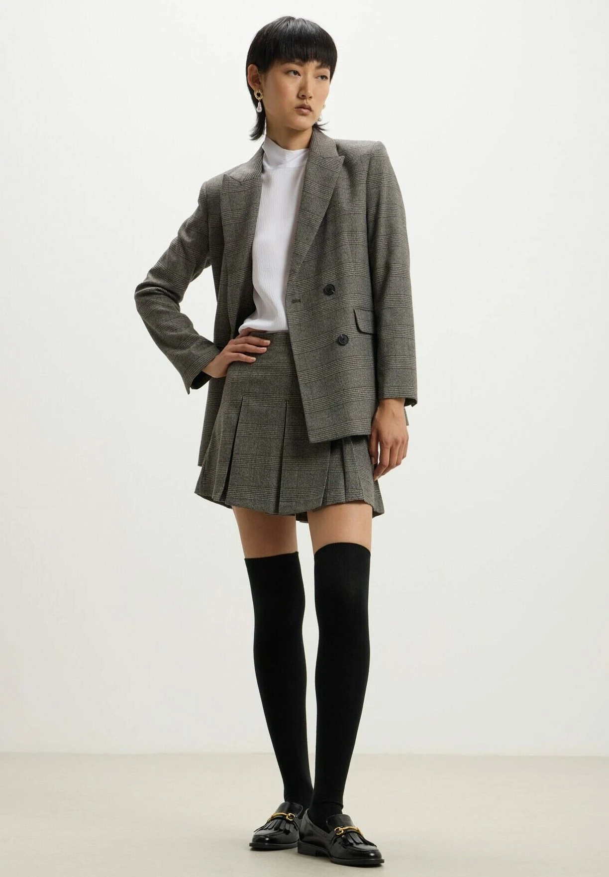 Mini In Principe Di Galles- Gonna A Campana - Variante 4 Mini In Principe Di Galles- Gonna A Campana - Variante - immagine 2