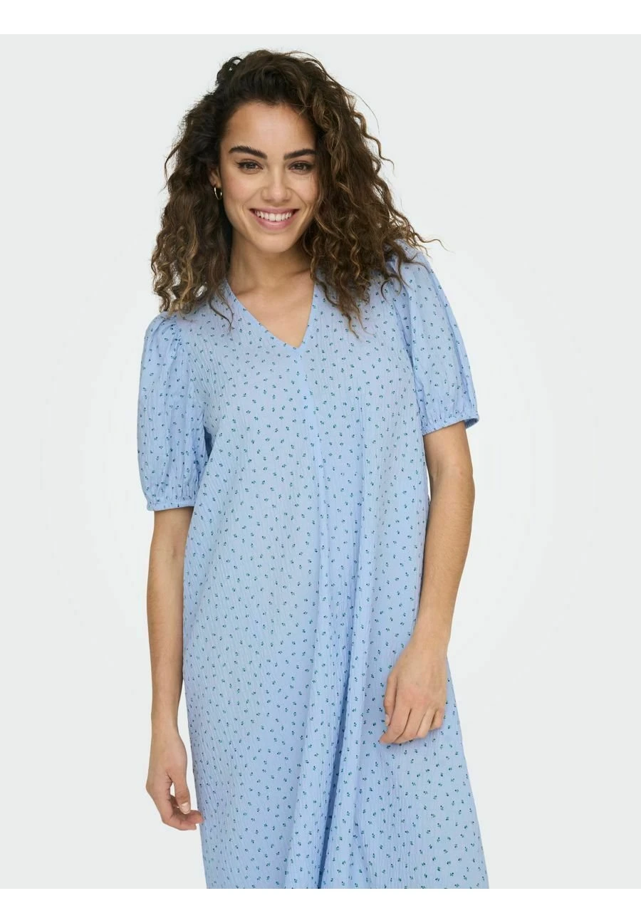 ONLY V-AusschnittVestito EstivoCashmere Blue Donna Vestiti ON321C3DK-K11 7 ONLY V-AusschnittVestito EstivoCashmere Blue Donna Vestiti ON321C3DK-K11 - immagine 5